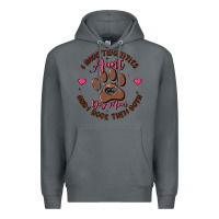 Rock i have two titles aunt and dog mom Premium Hoodie - MaliasSmallBusiness