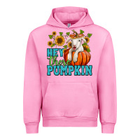 Fuchsia Pink Hey there pumpkin Lamb Urban Hoodie - NancyCooperArtShop