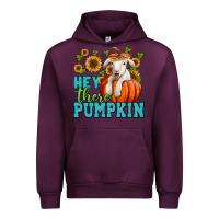 Mauve Wine Hey there pumpkin Lamb Urban Hoodie - NancyCooperArtShop