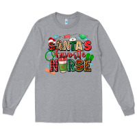 Heather Grey santa's favorite nurse Long Sleeve Tee - Zillion Design Studio