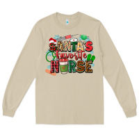 Mushroom santa's favorite nurse Long Sleeve Tee - Zillion Design Studio