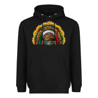 Black mexico sunflower rainbow Heavyweight Hoodie - HRA Design Shop