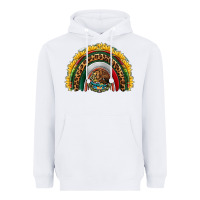 White mexico sunflower rainbow Heavyweight Hoodie - HRA Design Shop