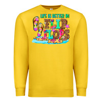 Lemon life is better in flip flops Premium Sweatshirt - AdoDesignShop
