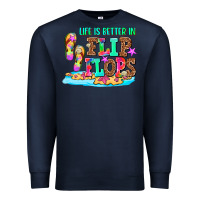 Navy life is better in flip flops Premium Sweatshirt - AdoDesignShop