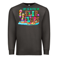 Smoke life is better in flip flops Premium Sweatshirt - AdoDesignShop