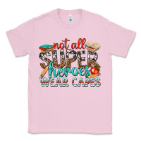 Bubblegum Pink not all superheroes wear capes with books Classic Tee - texasbilliewilder