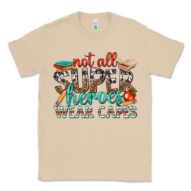 Not All Superheroes Wear Capes With Books Classic Tee by texasbilliewilder | Teevron