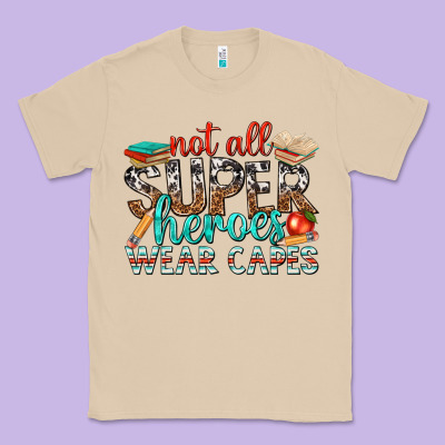 Not All Superheroes Wear Capes With Books Classic Tee Designed By Texasbilliewilder