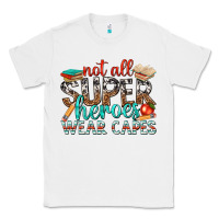 White not all superheroes wear capes with books Classic Tee - texasbilliewilder