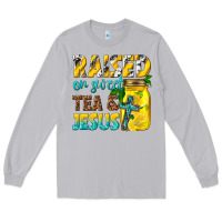 Moon Dust raised on sweet tea and jesus Long Sleeve Tee - texasbilliewilder