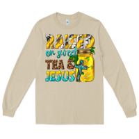 Mushroom raised on sweet tea and jesus Long Sleeve Tee - texasbilliewilder