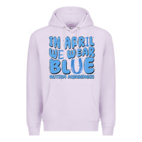 Lilac in april we wear blue autism awareness Premium Hoodie - MaliasSmallBusiness