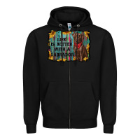 Black life is better with a labrador Zipper Hoodie - RanaPortraitStore