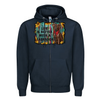 Navy life is better with a labrador Zipper Hoodie - RanaPortraitStore
