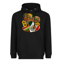 Black mexico heart and sunflower Heavyweight Hoodie - HRA Design Shop