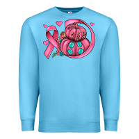 Ocean Blue cancer ribbon pumpkins Premium Sweatshirt - JahusDesignShop