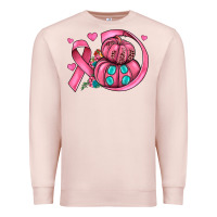 Pale Pink cancer ribbon pumpkins Premium Sweatshirt - JahusDesignShop