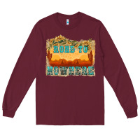 Burgundy road to nowhere tbw Long Sleeve Tee - texasbilliewilder
