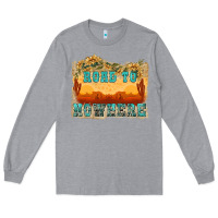 Heather Grey road to nowhere tbw Long Sleeve Tee - texasbilliewilder