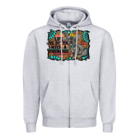 Heather Grey life is better with a frenchie Zipper Hoodie - RanaPortraitStore