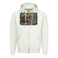 Oatmeal Heather life is better with a frenchie Zipper Hoodie - RanaPortraitStore