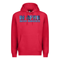 Cardinal in april we wear blue autism awareness Premium Hoodie - MaliasSmallBusiness