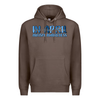 Coffee in april we wear blue autism awareness Premium Hoodie - MaliasSmallBusiness