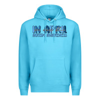 Ocean Blue in april we wear blue autism awareness Premium Hoodie - MaliasSmallBusiness