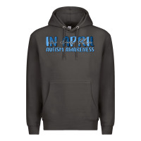 Smoke in april we wear blue autism awareness Premium Hoodie - MaliasSmallBusiness