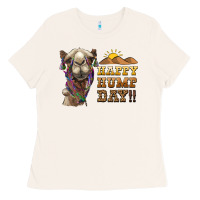 Bone happy hump day camel Ladies Tee - BarkalooDesign