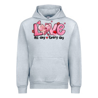 Heather Grey love all day every day Urban Hoodie - MaliasSmallBusiness