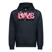 Navy love all day every day Urban Hoodie - MaliasSmallBusiness