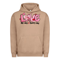 Pigment Burro love all day every day Urban Hoodie - MaliasSmallBusiness