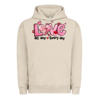 Pigment French Oak love all day every day Urban Hoodie - MaliasSmallBusiness