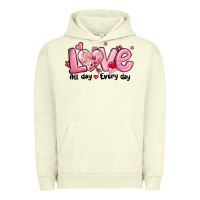 Pigment Pistachio love all day every day Urban Hoodie - MaliasSmallBusiness