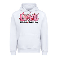 White love all day every day Urban Hoodie - MaliasSmallBusiness