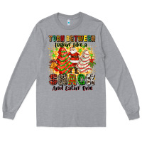 Heather Grey torn between lookin' like a snack and eatin' one Long Sleeve Tee - Zillion Design Studio