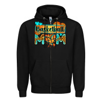 Black basketball mom with leopard Zipper Hoodie - Zillion Design Studio