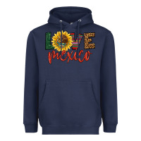Navy love mexico Heavyweight Hoodie - HRA Design Shop