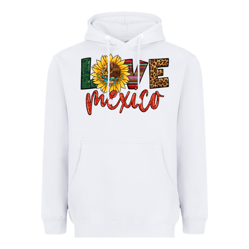 Love Mexico Heavyweight Hoodie by HRA Design Shop | Teevron