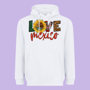 Love Mexico Heavyweight Hoodie Designed By Hra Design Shop