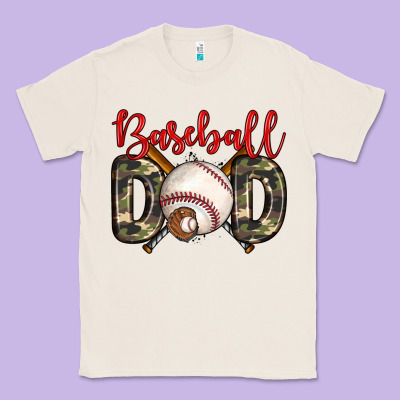 Baseball Dad Classic Tee Designed By Zillion Design Studio