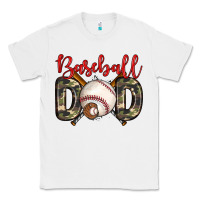 White baseball dad Classic Tee - Zillion Design Studio