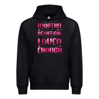 Black you are worthy you are beautiful Urban Hoodie - MaliasSmallBusiness