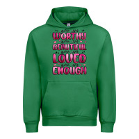 Emerald you are worthy you are beautiful Urban Hoodie - MaliasSmallBusiness