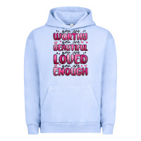 You Are Worthy You Are Beautiful Urban Hoodie | Teevron