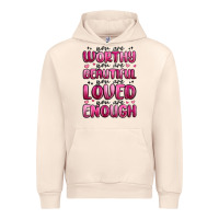 Sandshell you are worthy you are beautiful Urban Hoodie - MaliasSmallBusiness
