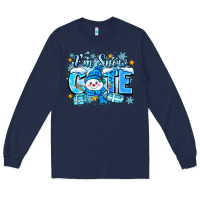 Navy i'm snow cute Long Sleeve Tee - Zillion Design Studio