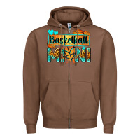 Chestnut basketball mini with leopard Zipper Hoodie - Zillion Design Studio